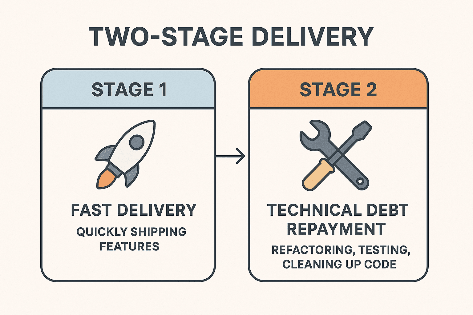 Two Stage Delivery
